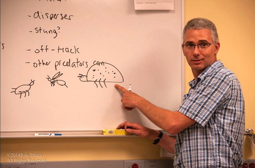 Dave Althoff teaching from the white board